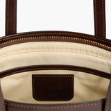 Greta Shoulder bag Leather, Hair Chocolate Dot