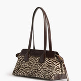 Greta Shoulder bag Leather, Hair Chocolate Dot