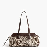Greta Shoulder bag Leather, Hair Chocolate Dot