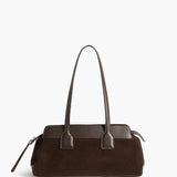 Greta Shoulder bag, Suede Chocolate