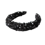 Paljetti hiuspanta, Black