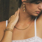 Hi Ho Gold Earrings, Gold