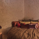 Doris tyynynpäällinen 30x50cm, Rust Pink/Camel