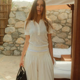 Lina pellavaneule, White