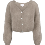 Cornelia lyhyt mohairneuletakki, Light Taupe
