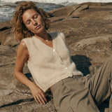 Telma neuleliivi alpakkaa, Beige