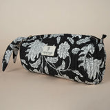 Kosmetiikkapussi S, Floral Black