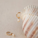 Venice Pearl Hoop korvakorut, kulta