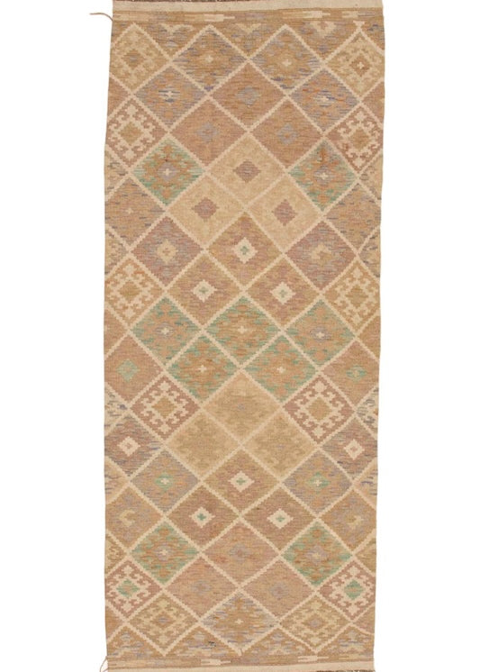 Kelim matto, multi custom #623 / 102x251cm