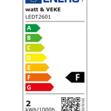 Watt & Veke - LED T26 E14 frosted Warm white