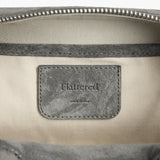 Laci Mini Bowler Bag Suede, Stone Grey