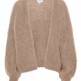 Lee Short mohairneuletakki, Medium Brown