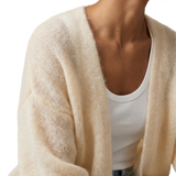 Lee Short mohairneuletakki, Almond