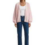 Lee Short mohairneuletakki, Light Pink