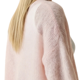 Lee Short mohairneuletakki, Light Pink