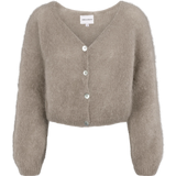 Cornelia lyhyt mohairneuletakki, Light Taupe