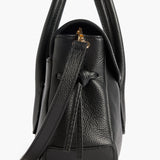 Lydia Mini Bag Grained Leather, Black