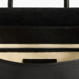 Lydia Mini Bag Grained Leather, Black
