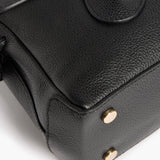 Lydia Mini Bag Grained Leather, Black