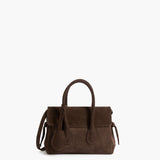 Lydia Mini Bag Suede, Chocolate