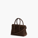 Lydia Mini Bag Suede, Chocolate