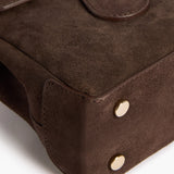 Lydia Mini Bag Suede, Chocolate