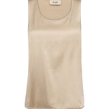Astrid silkkitoppi v-kaula-aukolla, Oxford Tan