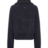 Hulda Knit Zip neuletakki, Salute Navy