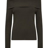 Caliz Rib Off-Shoulder ribbineule, Rosin