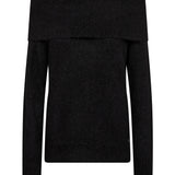 Mape Off Shoulder neule, Black