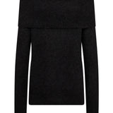 Mape Off Shoulder neule, Black