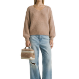 Milana alpakkaneule, Medium Brown