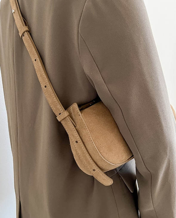 Flattered - Tuna shoulderbag, sand suede