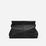 Flattered - Clay Clutch nahkaa, musta