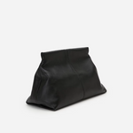Flattered - Clay Clutch nahkaa, musta