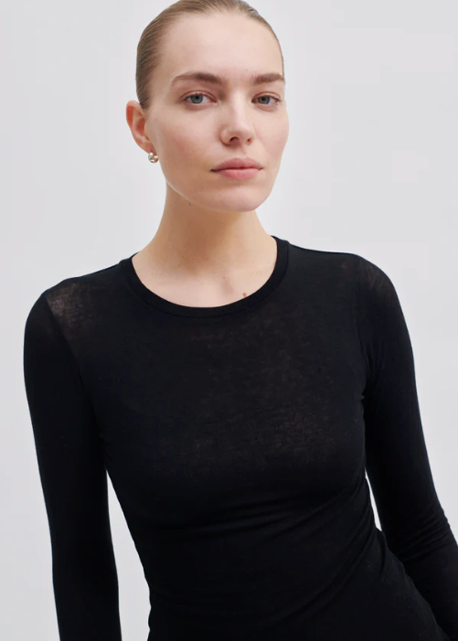 Second Female - Matima pitkähihainen paita, black