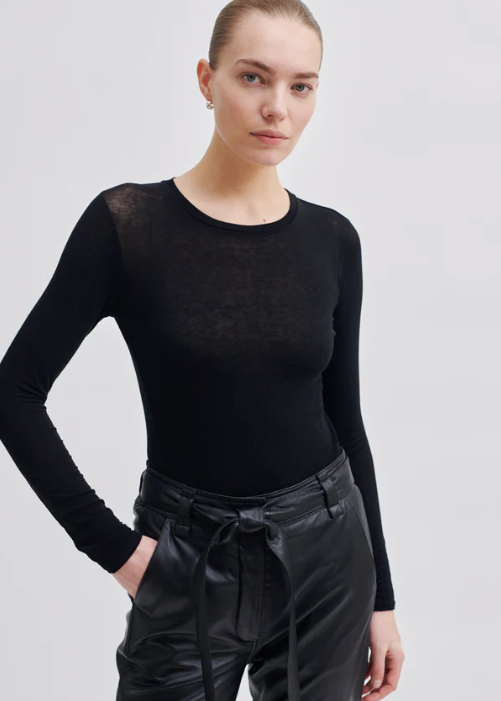Second Female - Matima pitkähihainen paita, black