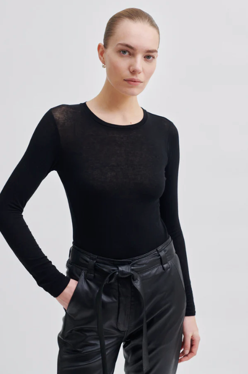 Second Female - Matima pitkähihainen paita, black