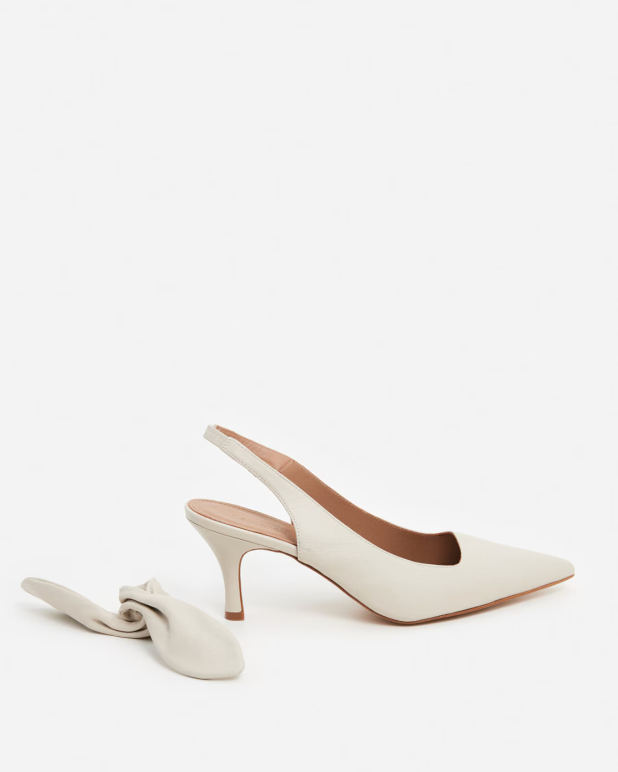 Flattered - Franchesca Bow korkokengät, creme