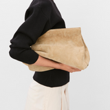 Flattered - Clay Clutch mokkanahkaa, sand