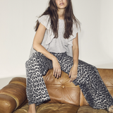 co'couture - LeoCC Wide Long Pant, grey