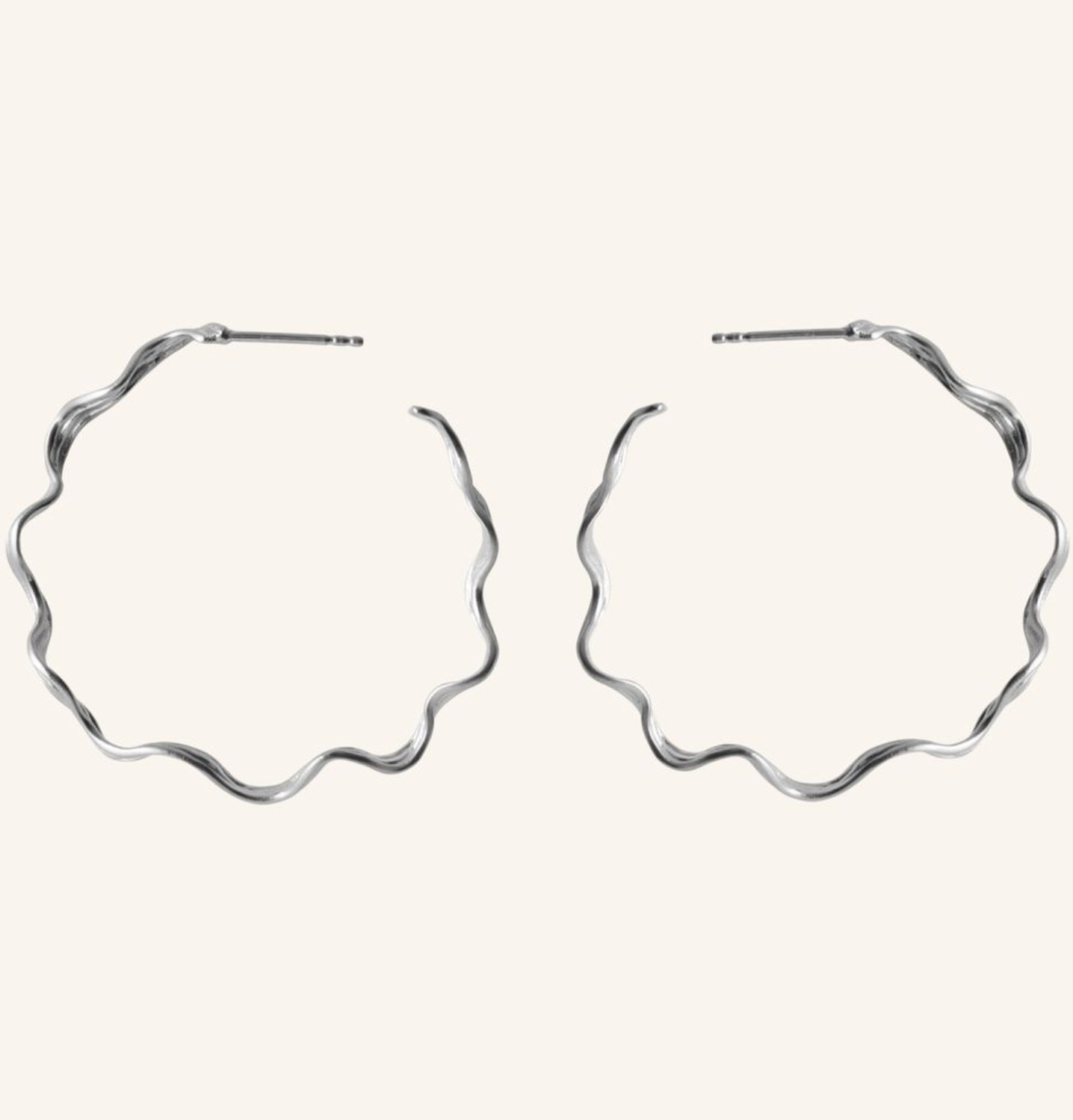 Pernille Corydon - Large Hellir Hoops, hopea