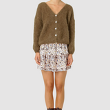 Americandreams - Cornelia mohairneuletakki, dark brown