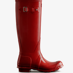 Hunter Original Tall Gloss Boot, Military red