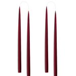 Kruunukynttilä pitkä 35cm, light bordeaux
