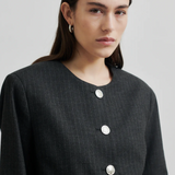 Wake lyhyt bleiseri, dark grey melange