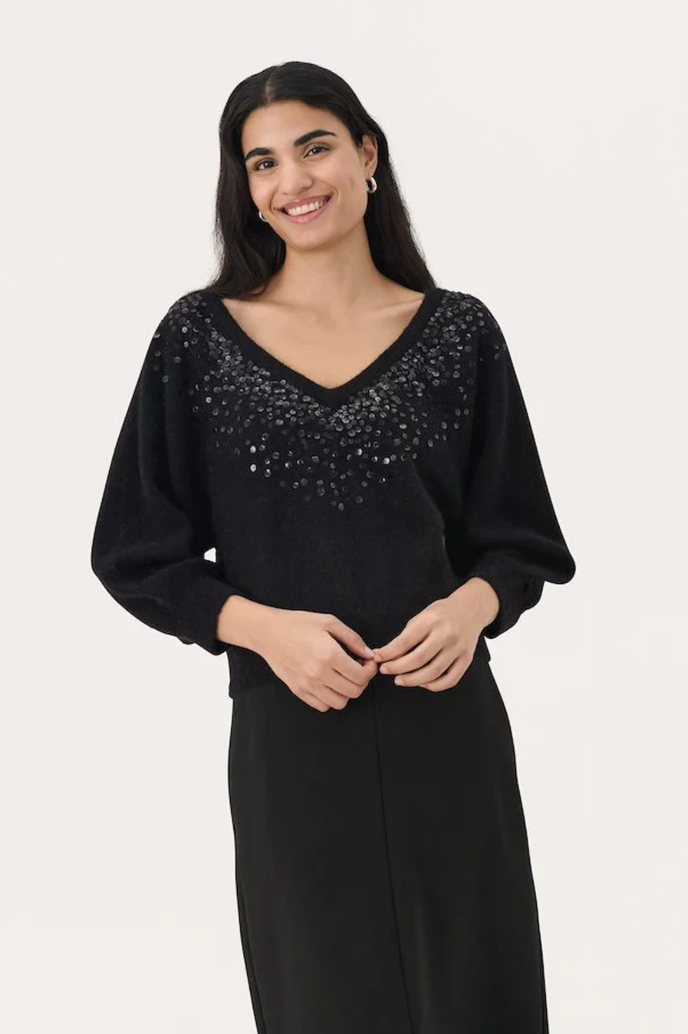 Malan neule, black