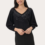 Malan neule, black