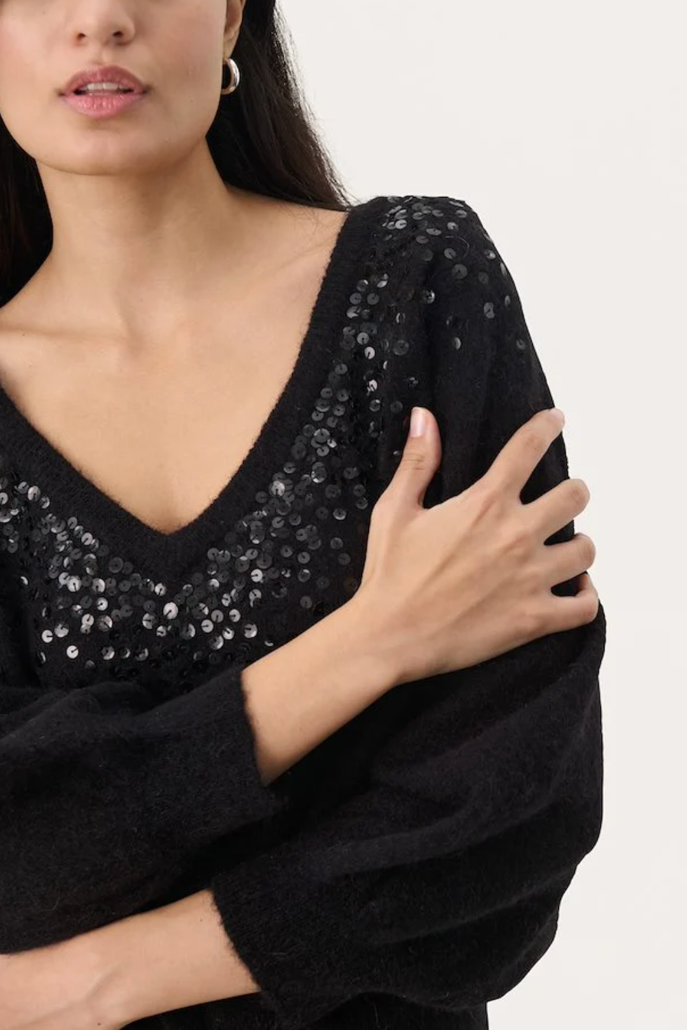 Malan neule, black