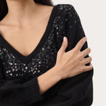 Malan neule, black